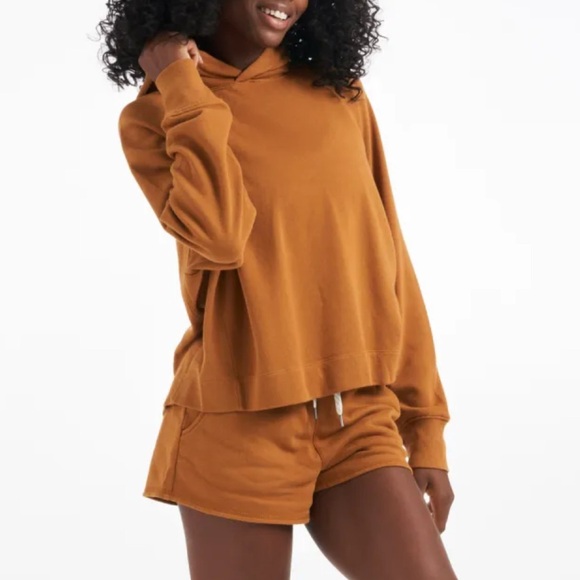 Vuori Tops - Women’s Vuori Sunnyside Hoodie Pullover Sweatshirt Cinnamon Athleisure Medium